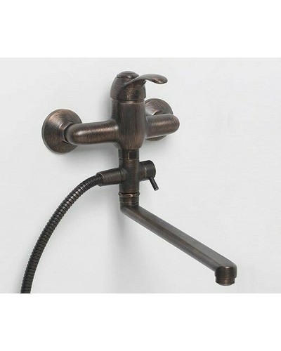 Смеситель для ванны WasserKRAFT Isar 1302L универсальный Темная бронза