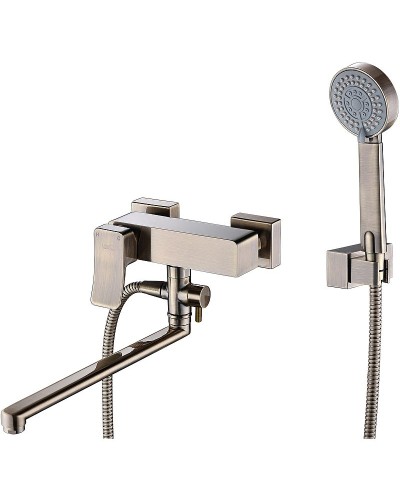 Смеситель для ванны WasserKRAFT Exter 1602L универсальный Светлая бронза