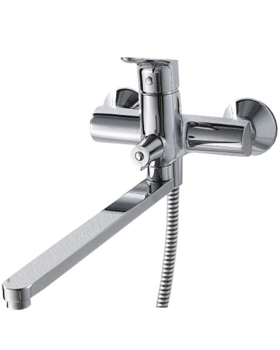 Смеситель для ванны Bravat Drop F64898C-LB универсальный Хром