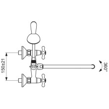 Смеситель универсальный Vidima Ретро BA129AA