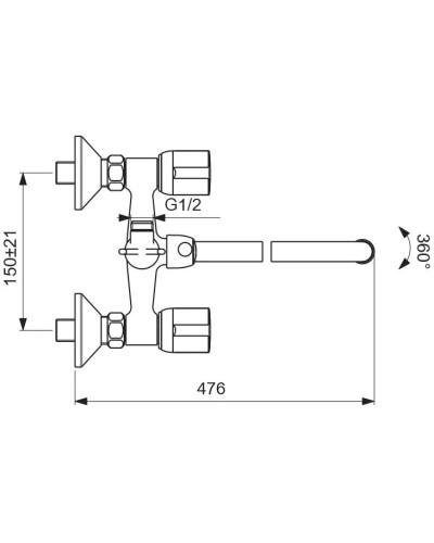 Смеситель универсальный Vidima Эко BA164AA
