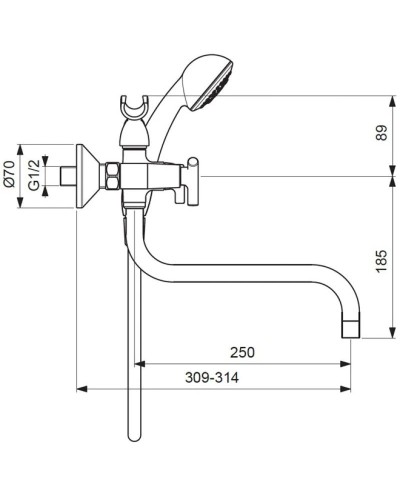Смеситель универсальный Vidima Trinity BA261AA
