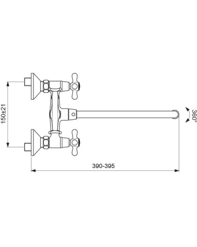 Смеситель универсальный Vidima Retro BA347AA