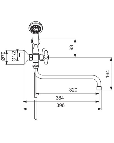 Смеситель универсальный Vidima Retro BA348AA