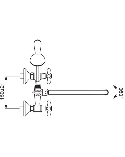 Смеситель универсальный Vidima Retro BA348AA