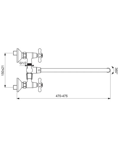 Смеситель универсальный Vidima Retro BA349AA
