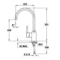 Смеситель для кухни Teka ARK 915 239151210