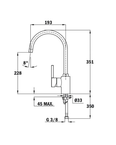 Смеситель для кухни Teka ARK 915 239151210