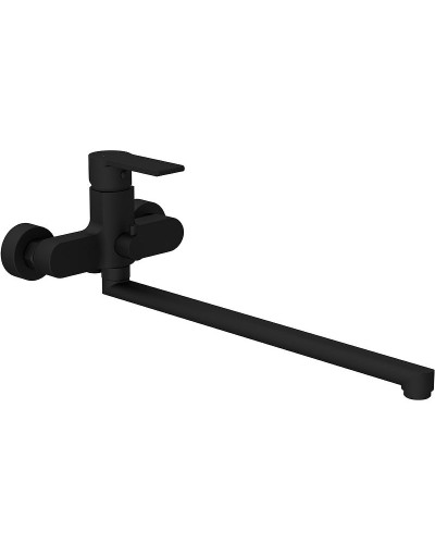 Смеситель для ванны Cersanit Brasko Black 64092 универсальный Черный матовый