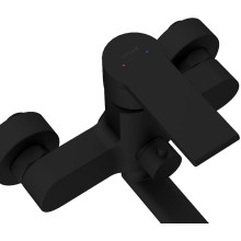 Смеситель для ванны Cersanit Brasko Black 64092 универсальный Черный матовый