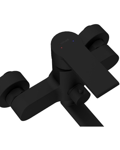 Смеситель для ванны Cersanit Brasko Black 64092 универсальный Черный матовый