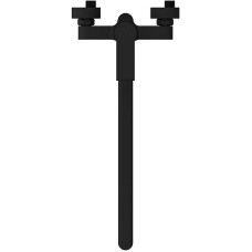 Смеситель для ванны Cersanit Brasko Black 64092 универсальный Черный матовый