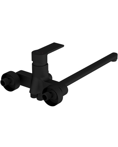 Смеситель для ванны Cersanit Brasko Black 64092 универсальный Черный матовый