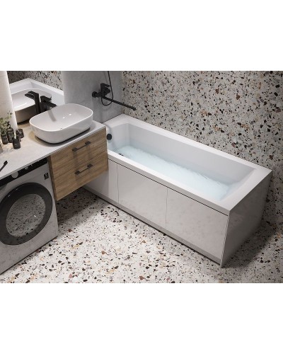 Смеситель для ванны Cersanit Brasko Black 64092 универсальный Черный матовый