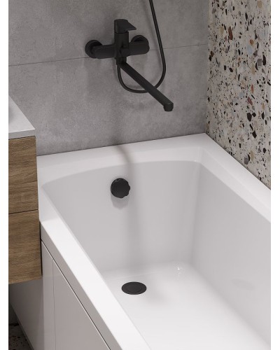 Смеситель для ванны Cersanit Brasko Black 64092 универсальный Черный матовый