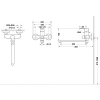 Смеситель для ванны Bravat Stream F63783C-L