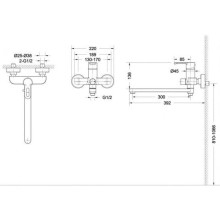 Смеситель для ванны Bravat Stream F63783C-L