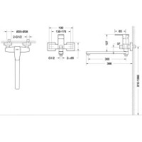 Смеситель для ванны Bravat Riffle F672106C-L