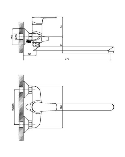 Смеситель для ванны Orange Sofi M43-211cr