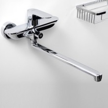 Смеситель для ванны WasserKRAFT Dinkel 5802L универсальный Хром