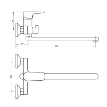 Смеситель для ванны Damixa Origin Evo 789500000
