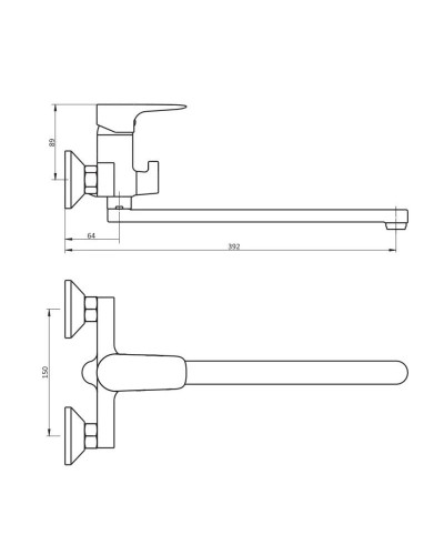 Смеситель для ванны Damixa Origin Evo 789500000