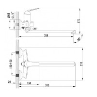Смеситель для ванны Lemark Plus Advance LM1251C универсальный Хром