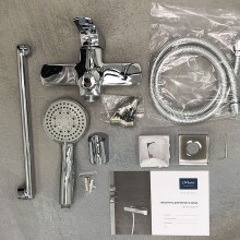 Смеситель для ванны Paini Angel ANCR112P20LMKM универсальный Хром