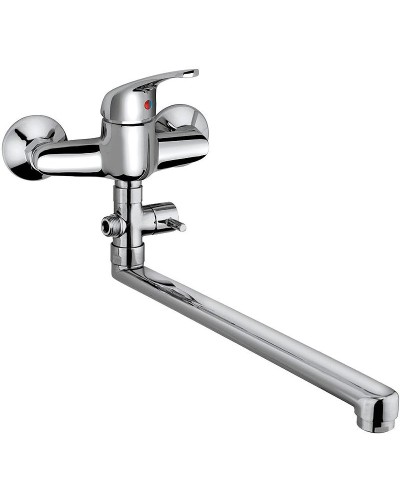 Смеситель для ванны Paini Creta 42CR119CAKM универсальный Хром