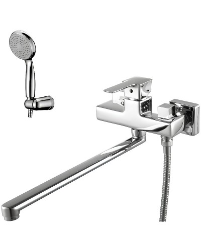 Смеситель для ванны Lemark Basis LM3617C универсальный Хром