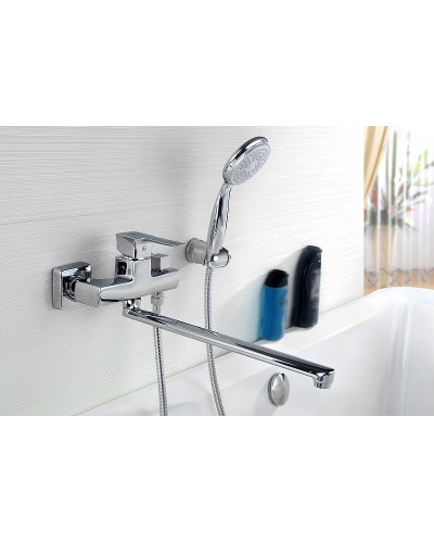 Смеситель для ванны Lemark Basis LM3617C универсальный Хром