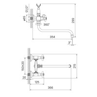 Смеситель для ванны IDDIS Jeals JEASBL2i10