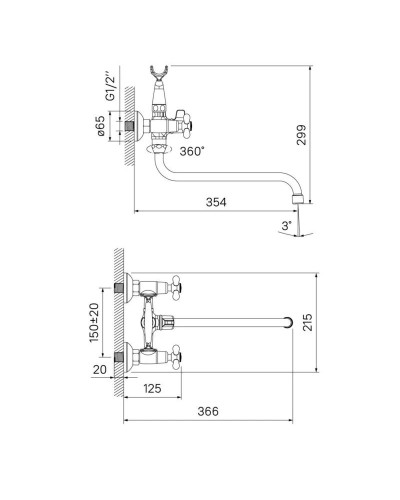 Смеситель для ванны IDDIS Jeals JEASBL2i10