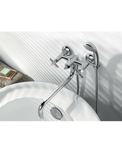 Смеситель для ванны Lemark Practica LM7551C универсальный Хром