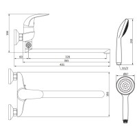 Смеситель для ванны Damixa Eclipse 319500001