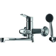 Смеситель для ванны Bravat Eco F6111147C-LB универсальный Хром