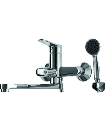 Смеситель для ванны Bravat Eco F6111147C-LB универсальный Хром