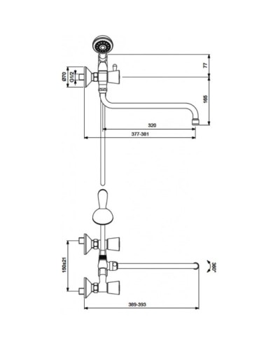 Смеситель универсальный Vidima Квадро BA249AA