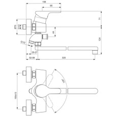 Смеситель униврсальный Vidima Видима Джой BA077AA