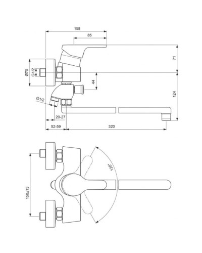 Смеситель униврсальный Vidima Видима Джой BA077AA