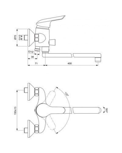 Смеситель универсальный Vidima Сева II BA050AA