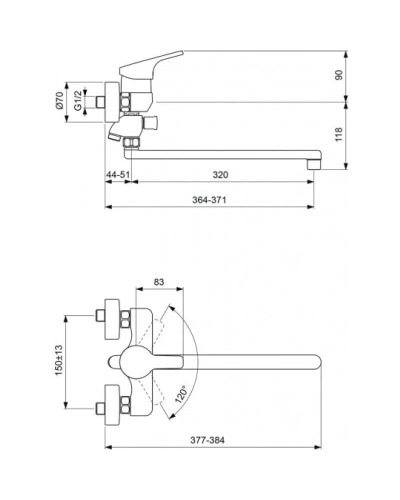 Смеситель для ванны с душем Vidima Видима Форм BA067AA