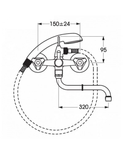 Смеситель универсальный Vidima Дельта BA149AA