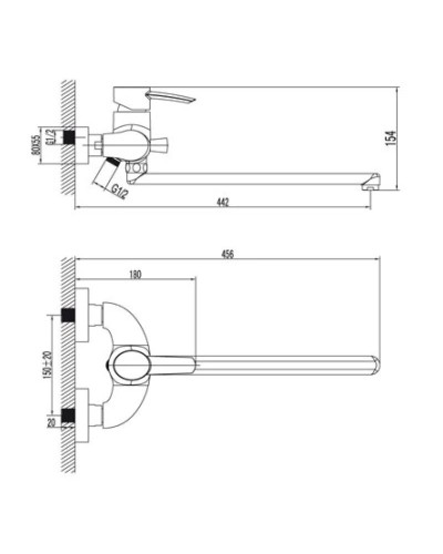 Смеситель универсальный Lemark Atlantiss LM3201C