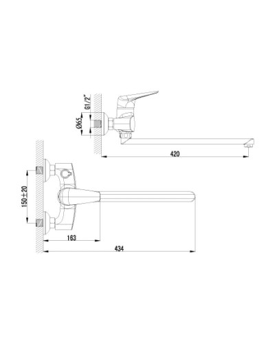 Смеситель универсальный Lemark Poseidon LM4217C
