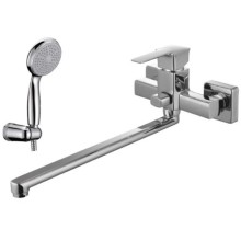 Смеситель универсальный с плоским изливом Lemark Basis LM3601C