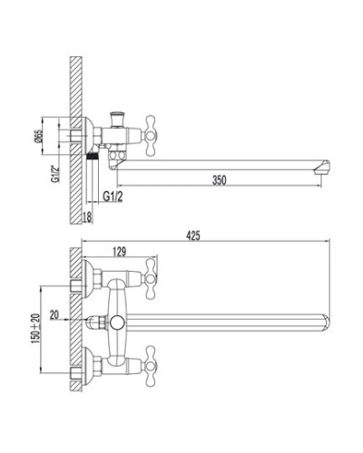 Смеситель универсальный Lemark Standard LM2101C