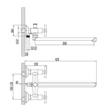 Смеситель универсальный Lemark Neo LM2201C