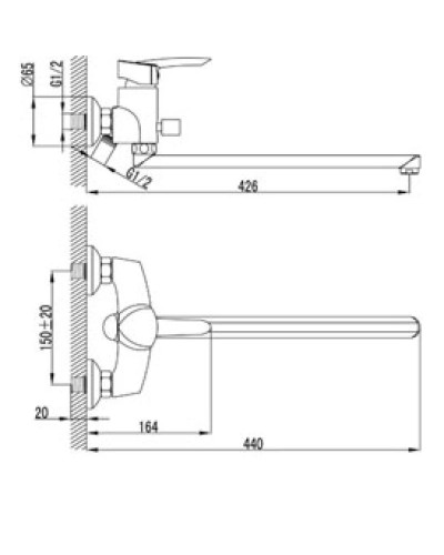 Смеситель универсальный Lemark Mars LM3501C