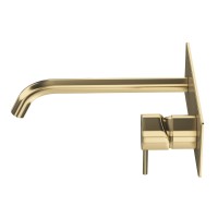 Смеситель для раковины встраиваемый однорычажный, с тонкой ручкой CEZARES LEAF-BLI1-20-L-SR